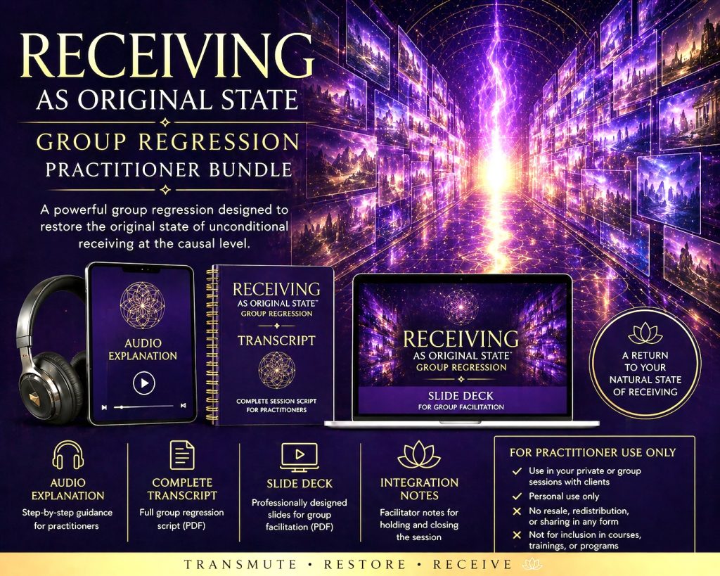 Receiving as Original State Group Regression Practitioner Bundle
